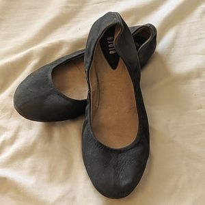 Bloch real suede leather grey blue flats